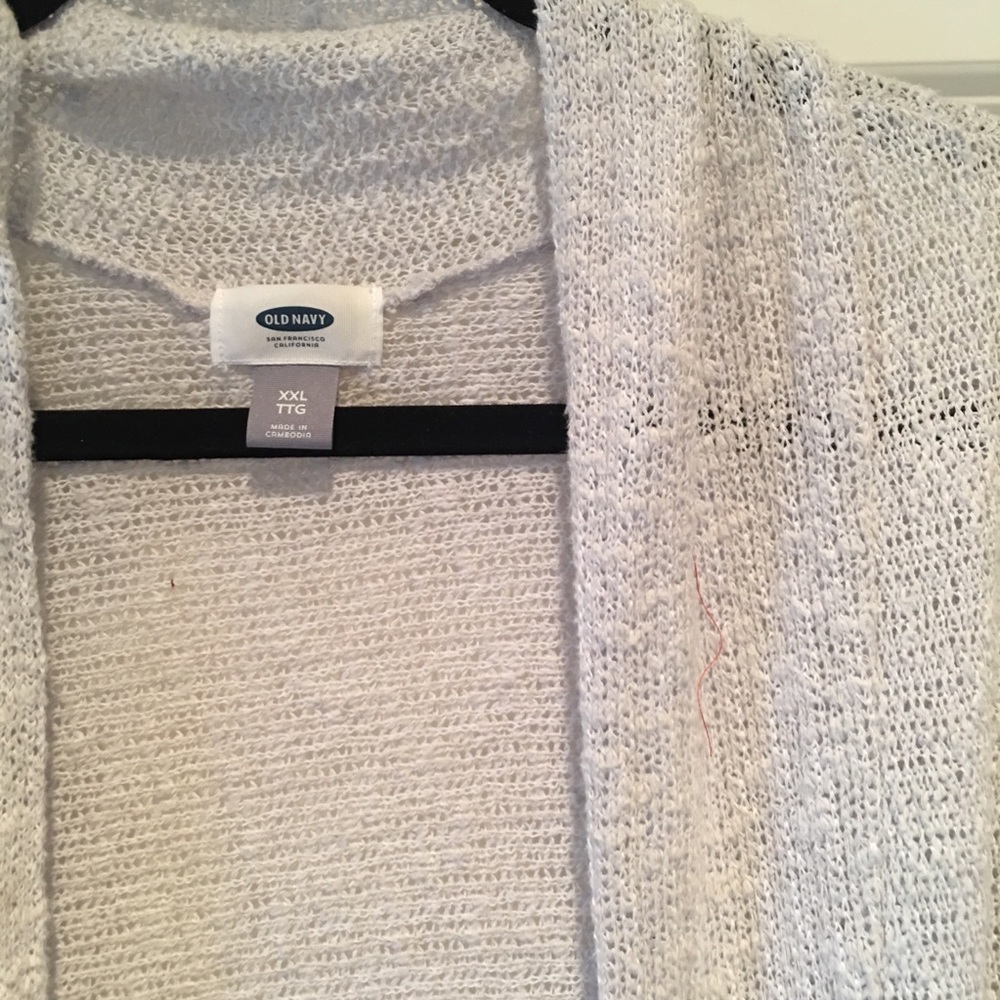 Open knit silvery grey cackle/dolman Sweater